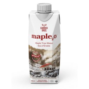 Pure maple water in a carton with Canadian origin.