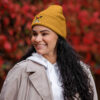 Organic Cotton Beanie With Embroidered Designs - Thumbnail Image 1